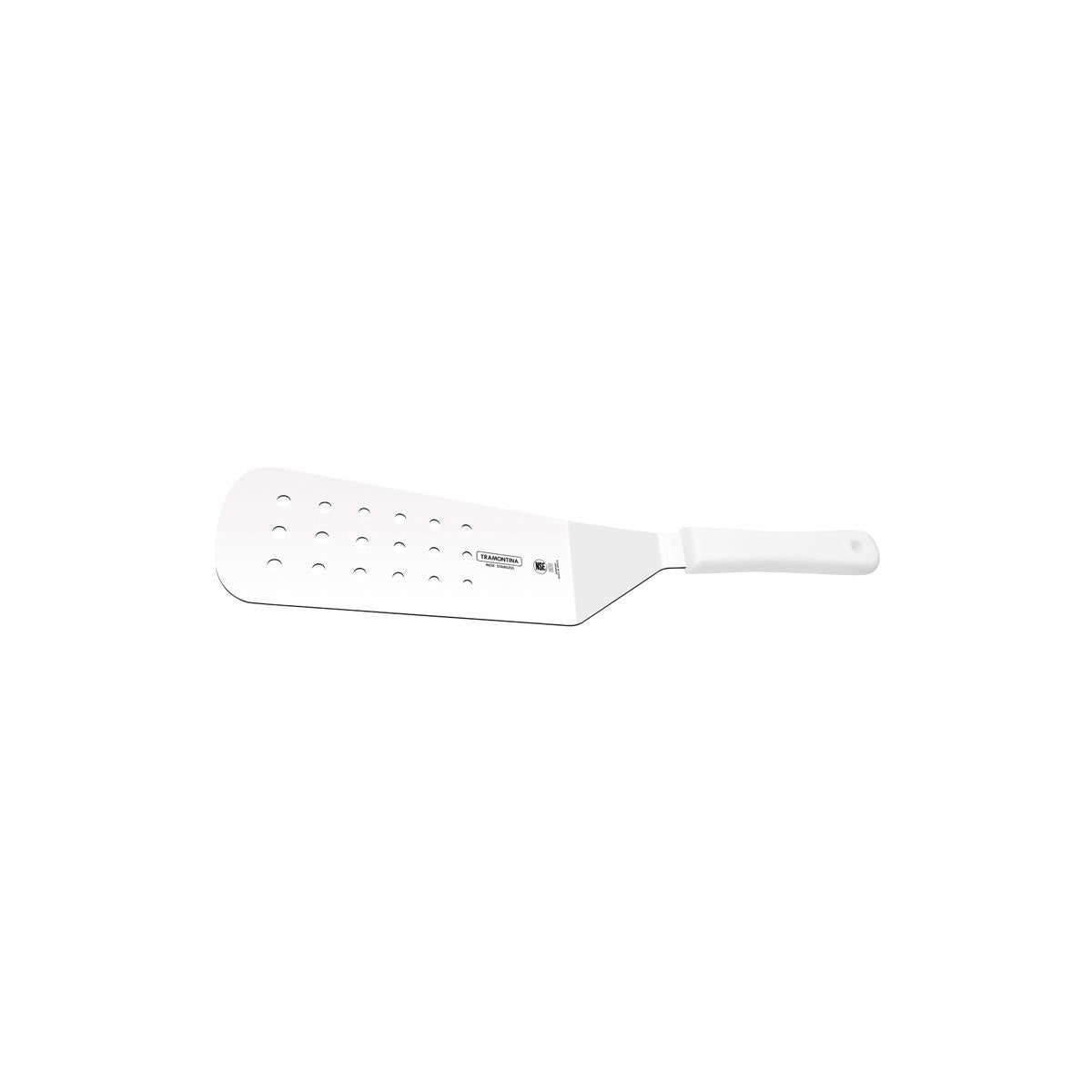 Professional 9X3 Slotted Spatula-Angled Wide White