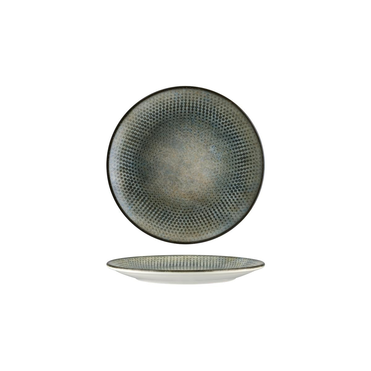 Bonna Lenta Olive Round Flat Platter 320X25Mm (Lntolgrm32Pz) (Sold in sets of 6)