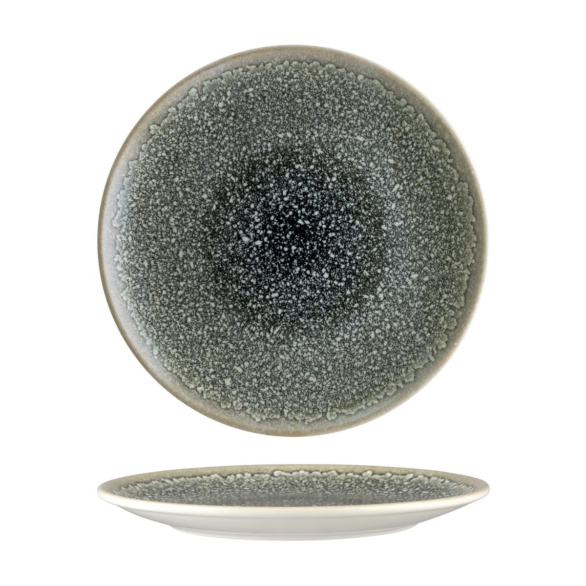 Bonna Thar Black Round Flat Platter (Sold in sets of 12)