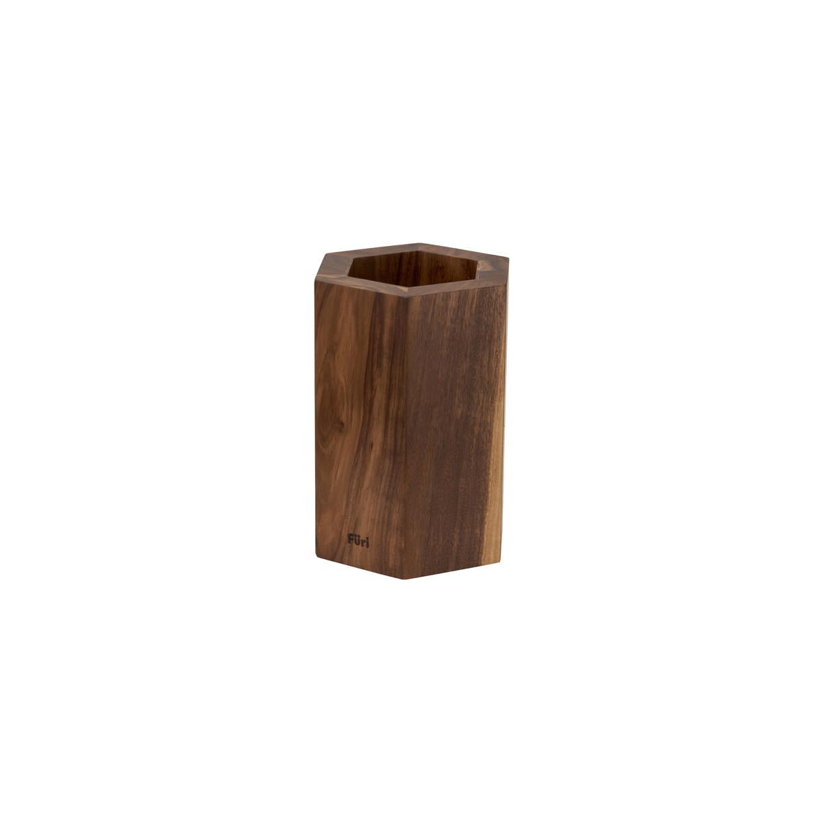 27179 - Furi-Pro Magnetic Hexagonal Knife Block-Acacia Wood (41456) (Sold in sets of 2)