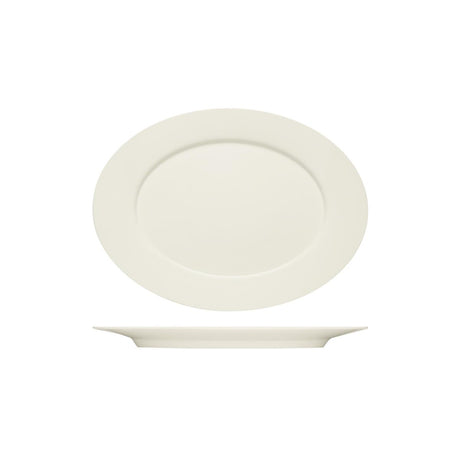 Bauscher Purity Oval Platter W/Rim 330X244Mm