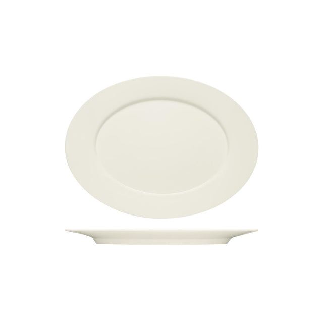 Bauscher Purity Oval Platter W/Rim 330X244Mm