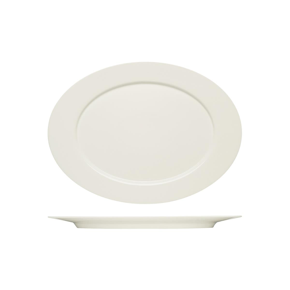 Bauscher Purity Oval Platter W/Rim 380X278Mm
