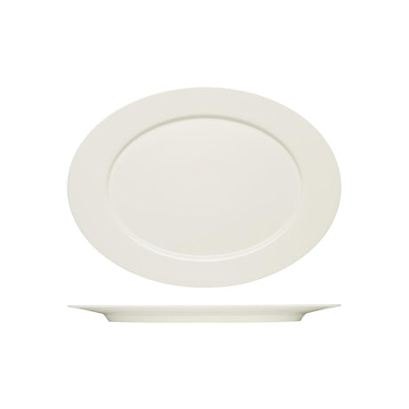 Bauscher Purity Oval Platter W/Rim 380X278Mm