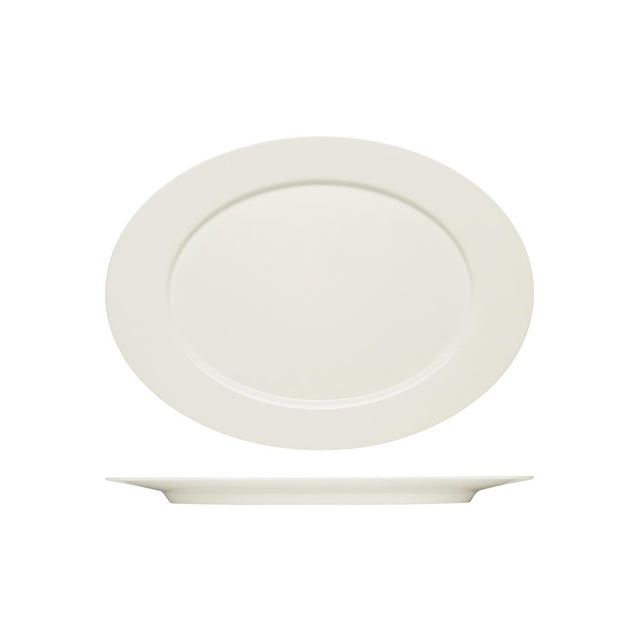 Bauscher Purity Oval Platter W/Rim 380X278Mm