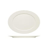 Bauscher Purity Oval Platter W Rim (Sold in sets of 12)