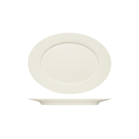 Purity Oval Platter W/Rim 330X244Mm To Suit Serving Stand
