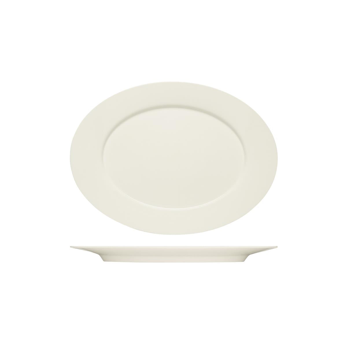 Purity Oval Platter W Rim To Suit Serving Stand (Sold in sets of 6)