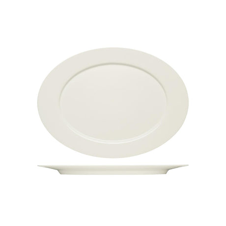 Purity Oval Platter W/Rim 380X277Mm To Suit Serving Stand