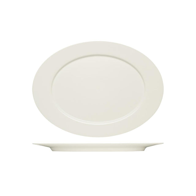 Purity Oval Platter W/Rim 380X277Mm To Suit Serving Stand