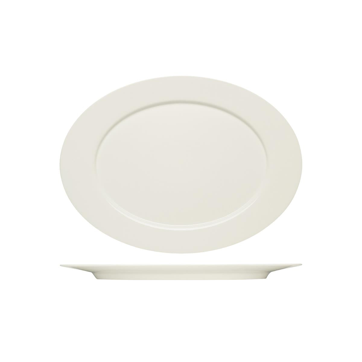 Purity Oval Platter W Rim To Suit Serving Stand (Sold in sets of 6)