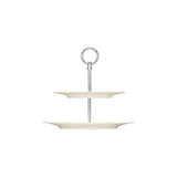 Purity Serving Stand 2 Tier Flat Plate W/Rim 287x255mm