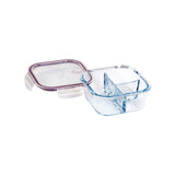 Eterna Glass Containers 3 Div Squ (Sold in sets of 10)