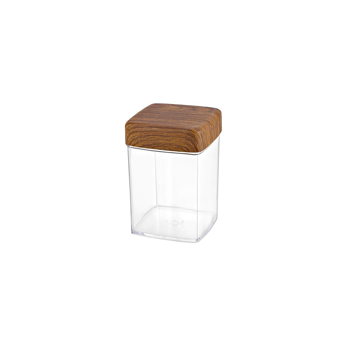Evelin Square Cannister With Lid 100X100X140Mm