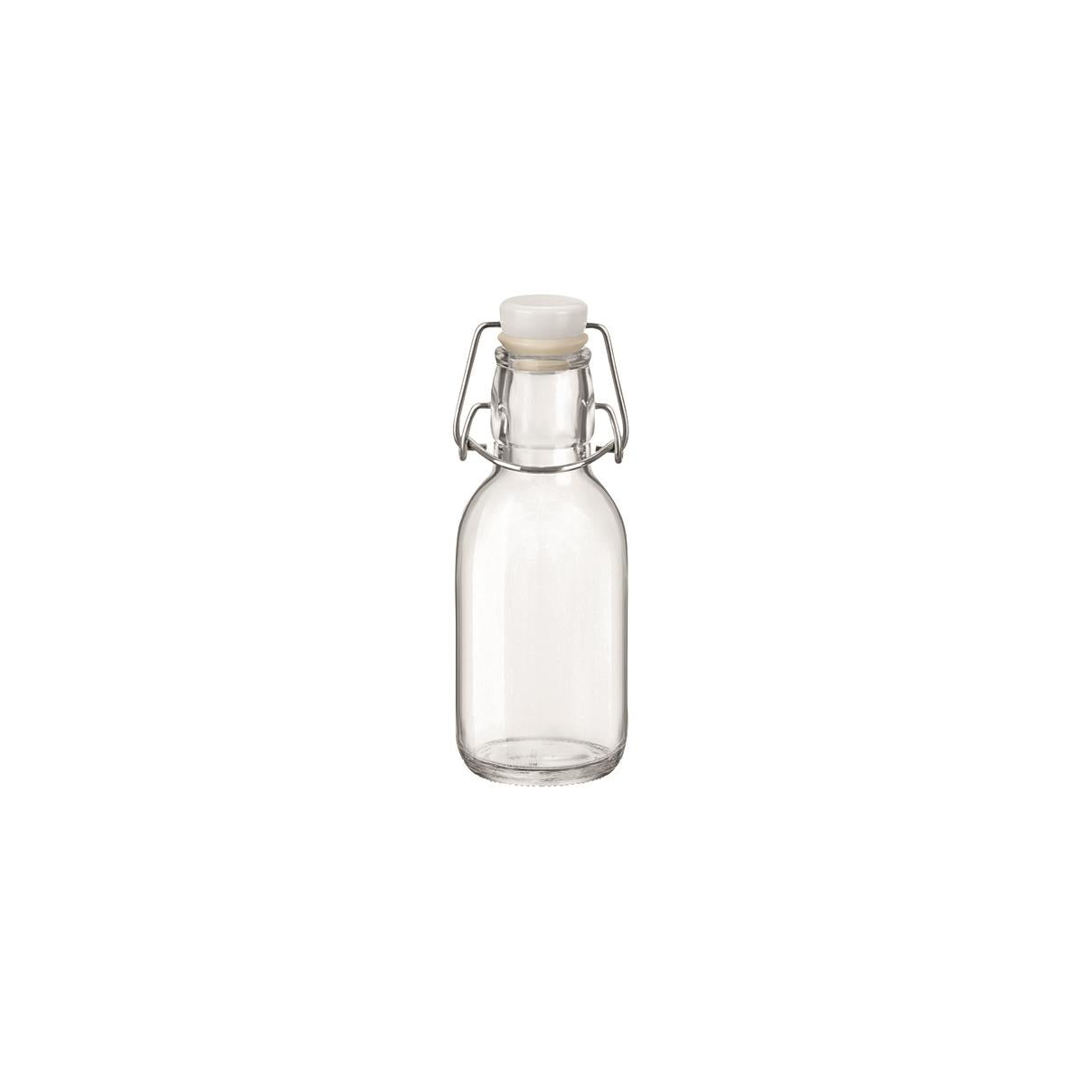 Bormioli Rocco Emilia Bottle White Top (Sold in sets of 12)