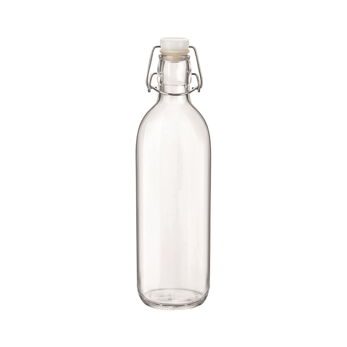 Bormioli Rocco Emilia Bottle White Top (Sold in sets of 12)