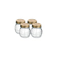 340-011SET - Quattro Stagioni Jar W/Lids 86mm 0.25L 4Pc Set (357750Cba02 Set of 4 (Sold in sets of 4)