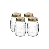 340-013SET - Quattro Stagioni Jar W/Lids 90mm 0.5L 4Pc Set (349750Cba021 Set of 4 (Sold in sets of 4)