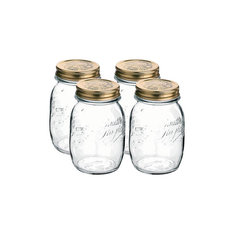 340-013SET - Quattro Stagioni Jar W/Lids 90mm 0.5L 4Pc Set (349750Cba021 Set of 4 (Sold in sets of 4)