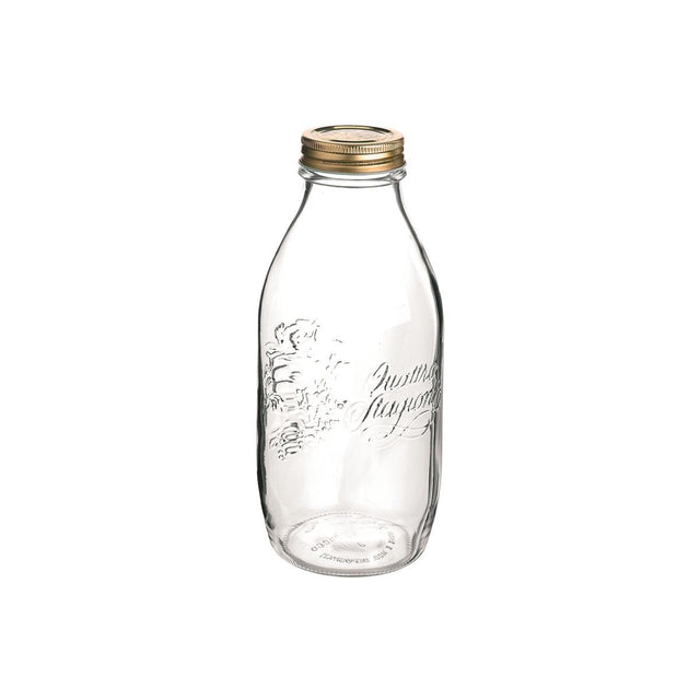 340-018 - Quattro Stagioni Bottle 94mm, 1.0L (3.65600) 340-030 Lid (Sold in sets of 12)