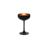 Stolzle Olympic Champagne Coupe 230Ml Matt Black/Bronze