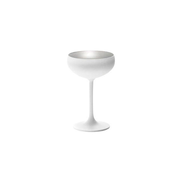 Stolzle Olympic Champagne Coupe 230Ml Matt White/Silver