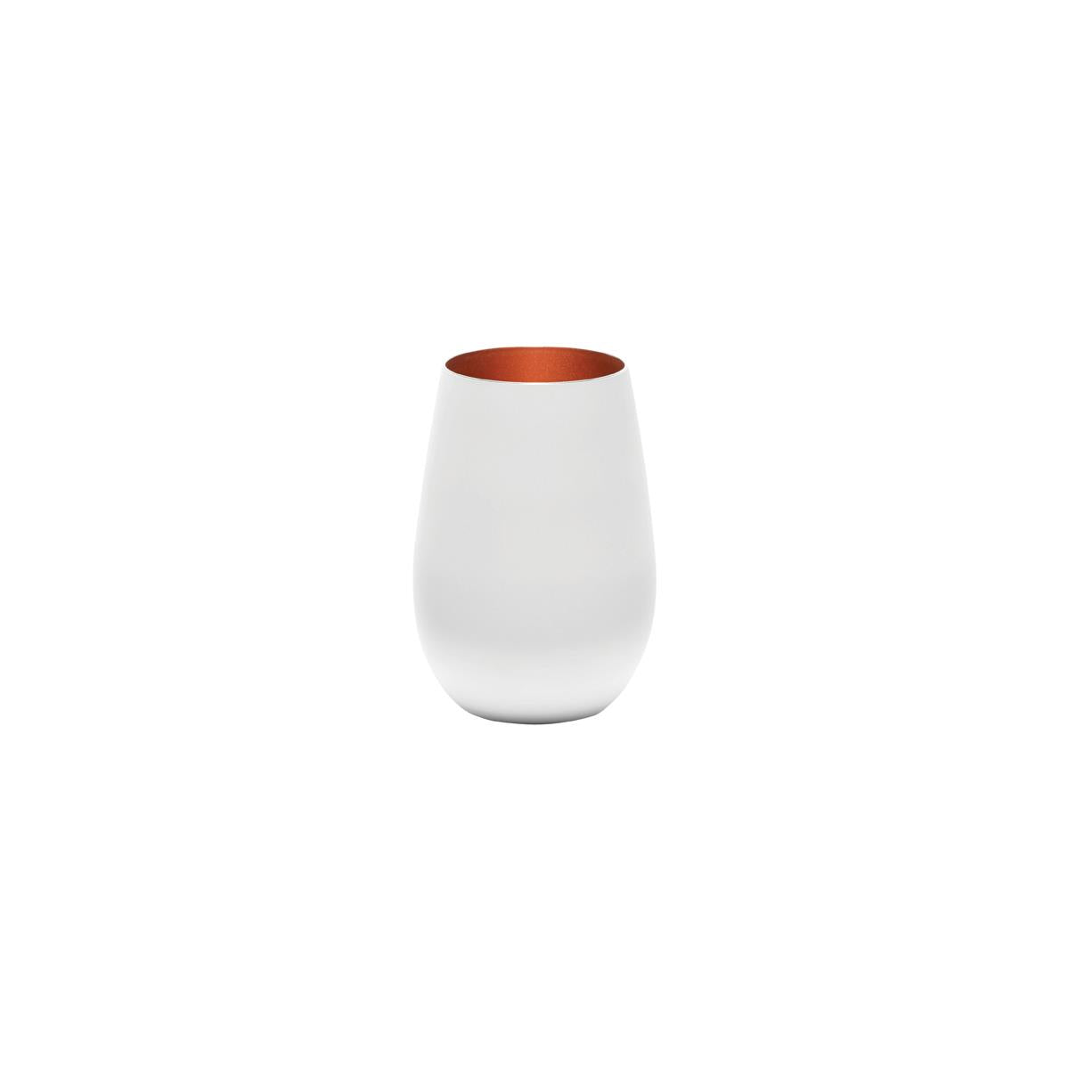 Stolzle Olympic Tumbler 465Ml Matt White/Bronze