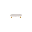 Chef Inox Serve Rnd Marble Display Stand Metal Legs 300X55Mm