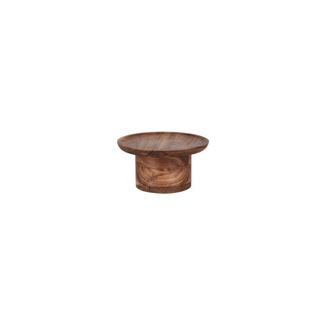 Chef Inox Serve Round Cake Stand Pilar Acacia 200X100Mm
