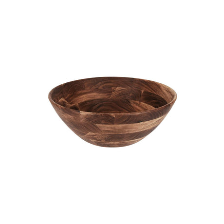 Chef Inox Serve Round Display Deep Bowl Acacia 430X160Mm