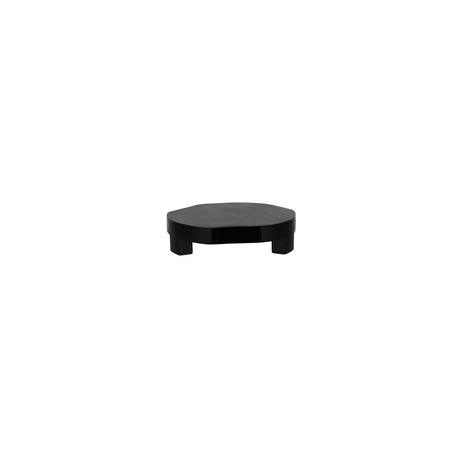 Chef Inox Serve Rnd Footed Acacia Display Stand Blk 200X50Mm