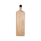 Mangowood Rect Serving Board Footed W/Black Hdl 700X200X40Mm
