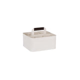 78806 - Coney Isl-Galvanised Creme P/C Caddy Rect Lhr 260x240x130mm (Sold in sets of 4)