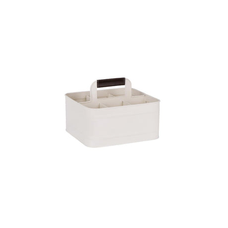 78806 - Coney Isl-Galvanised Creme P/C Caddy Rect Lhr 260x240x130mm (Sold in sets of 4)