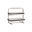 78888 - Coney Isl-Galvanised Creme P/C Display 2 Tier 380x260x370mm (Sold in sets of 2)