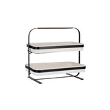78888 - Coney Isl-Galvanised Creme P/C Display 2 Tier 380x260x370mm (Sold in sets of 2)