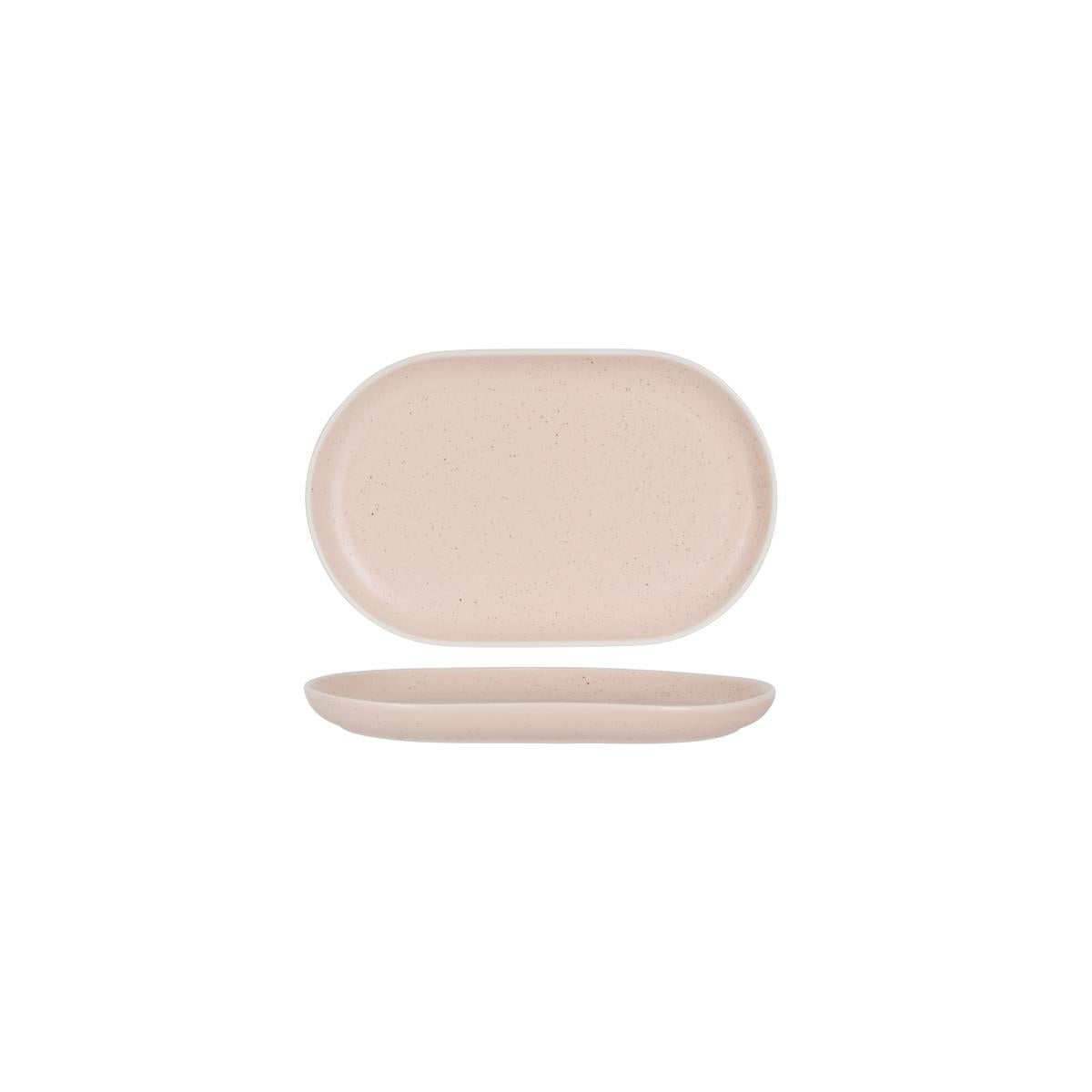 Tablekraft Urban Oval Plate Reactive Pink (Sold in sets of 6)