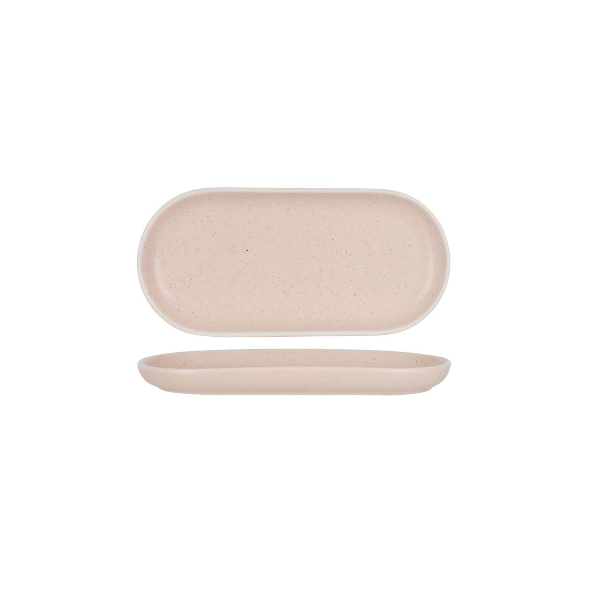 Tablekraft Urban Oval Plate Reactive Pink (Sold in sets of 6)