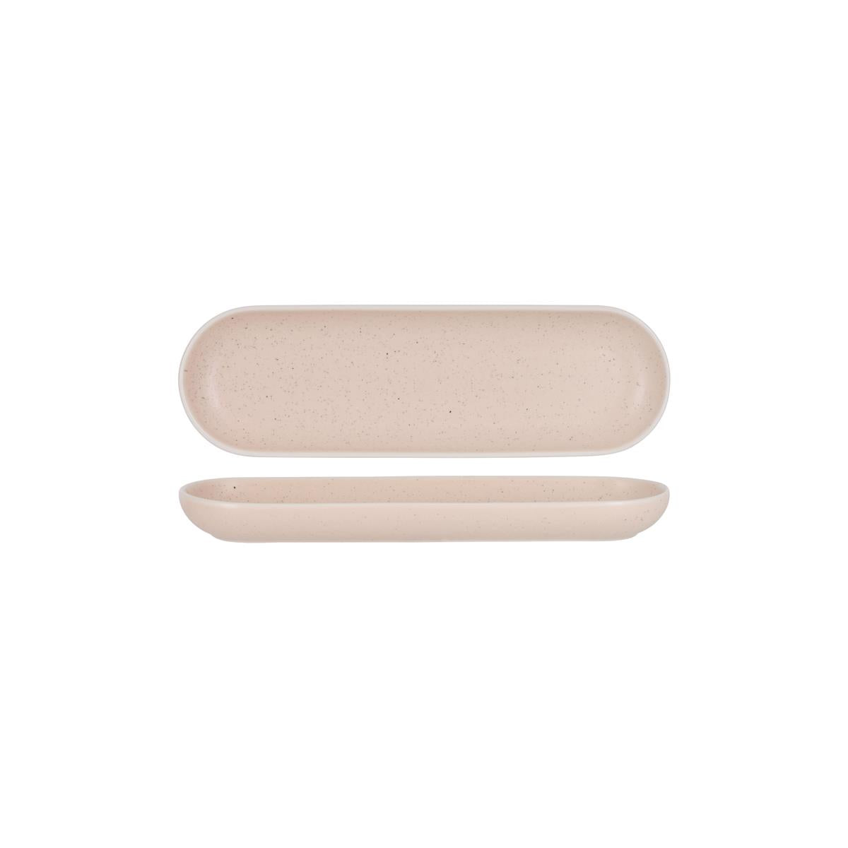 Tablekraft Urban Oval Plate Reactive Pink (Sold in sets of 6)