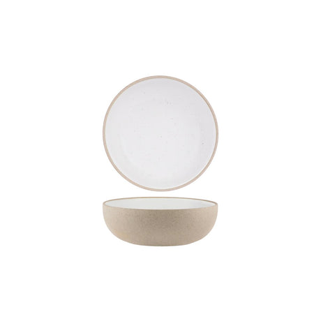 Tablekraft Soho Round Deep Bowl 170X55Mm White Pebble
