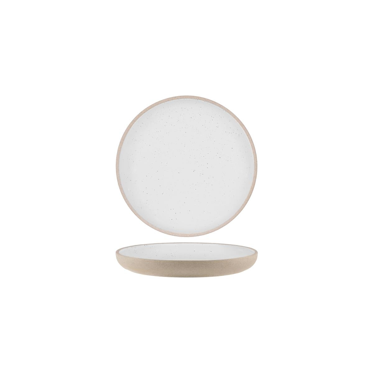 Tablekraft Soho Round Deep Coupe Plate 235X30Mm White Pebble
