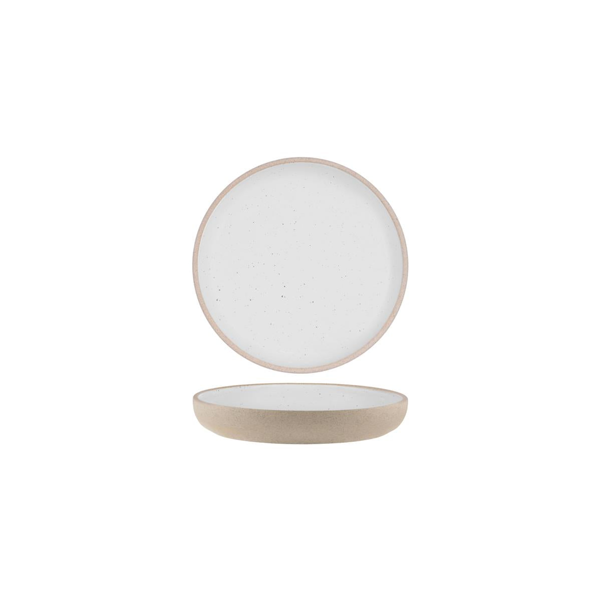 Tablekraft Soho Round Deep Coupe Plate 175X28Mm White Pebble
