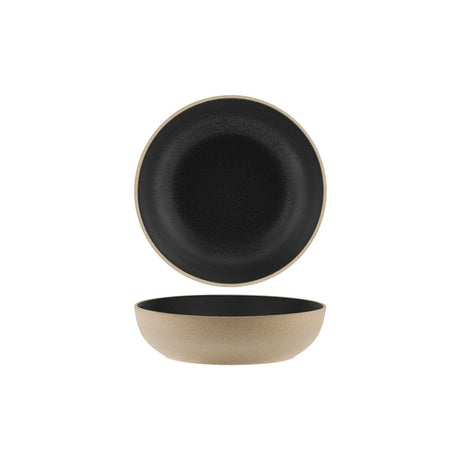 Tablekraft Soho Round Deep Bowl 200X55Mm Speckle Black