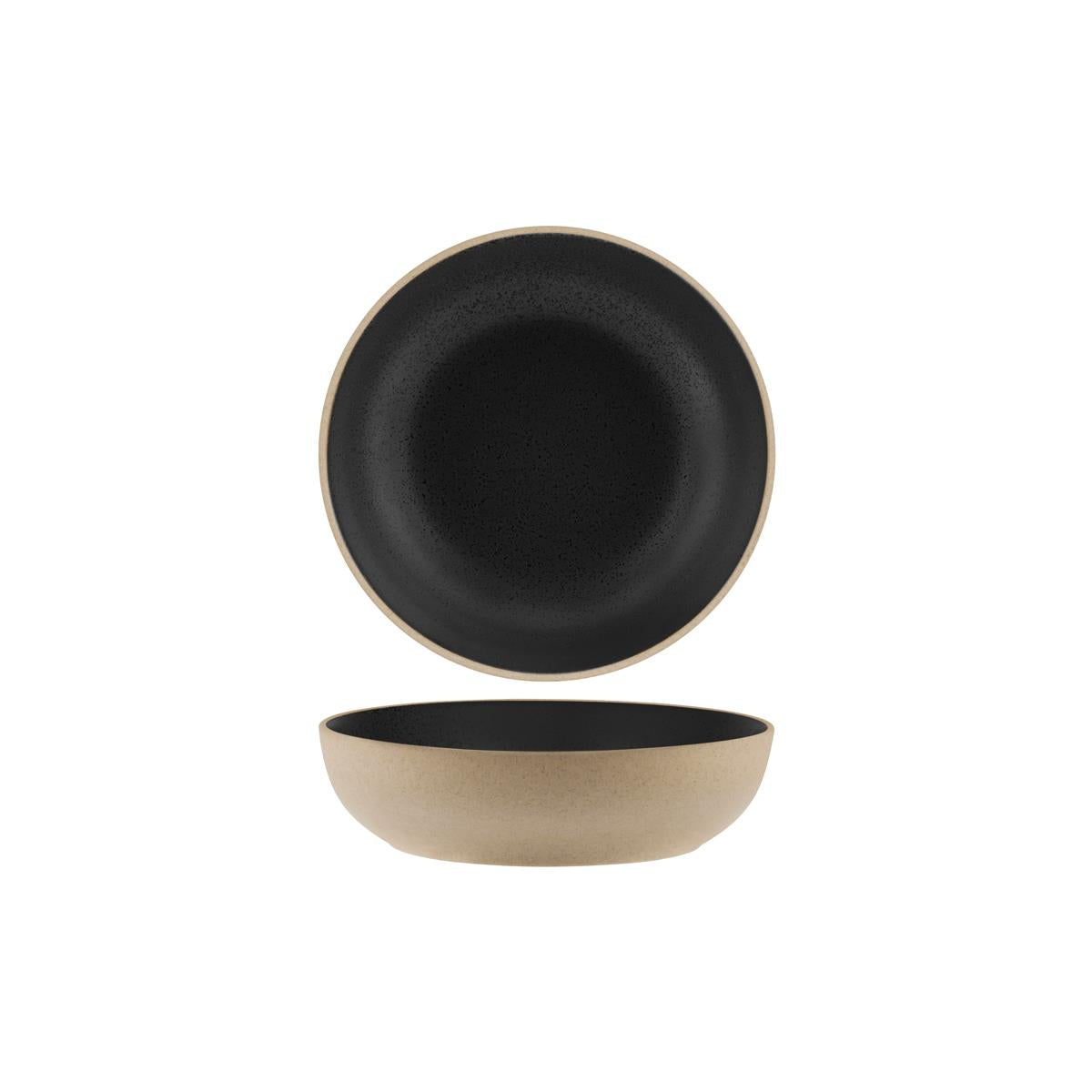 Tablekraft Soho Round Deep Bowl Speckle Black (Sold in sets of 6)