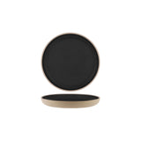 Tablekraft Soho Rnd Deep Coupe Plate Speckle Black (Sold in sets of 6)