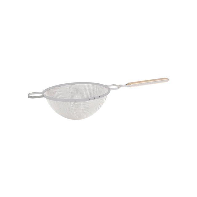 Metaltex Strainer-Medium Tin Mesh 260Mm Wood Hdl