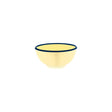 Jab Vintage Yellow/Blue Rim Enamel Look Round Bowl 150X70Mm