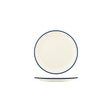 49930 - Jab Vintage Cream Blue Rim Enamel Look (Sold in sets of 6)