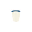 Jab Vintage Cream/Blue Rim Enamel Look Tumbler 80X90Mm
