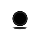 Jab Vintage Black/White Rim Enamel Look Round Plate 190Mm